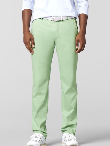 Regular Pantalon chino MEYER en vert : devant