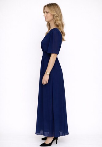Elara Avondjurk in Blauw