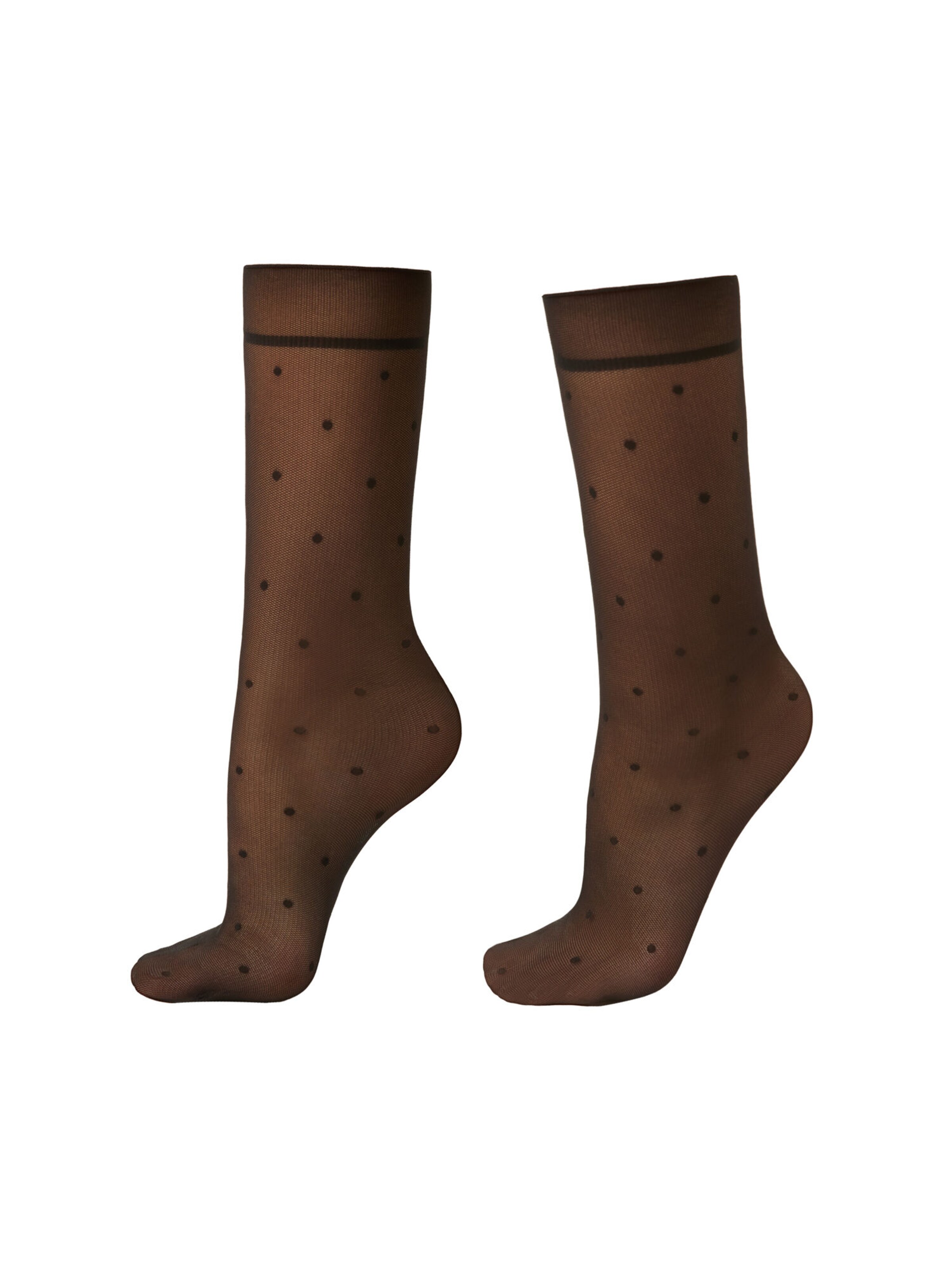 CALZEDONIA Socks '20 DENIER POLKA' in Black: front