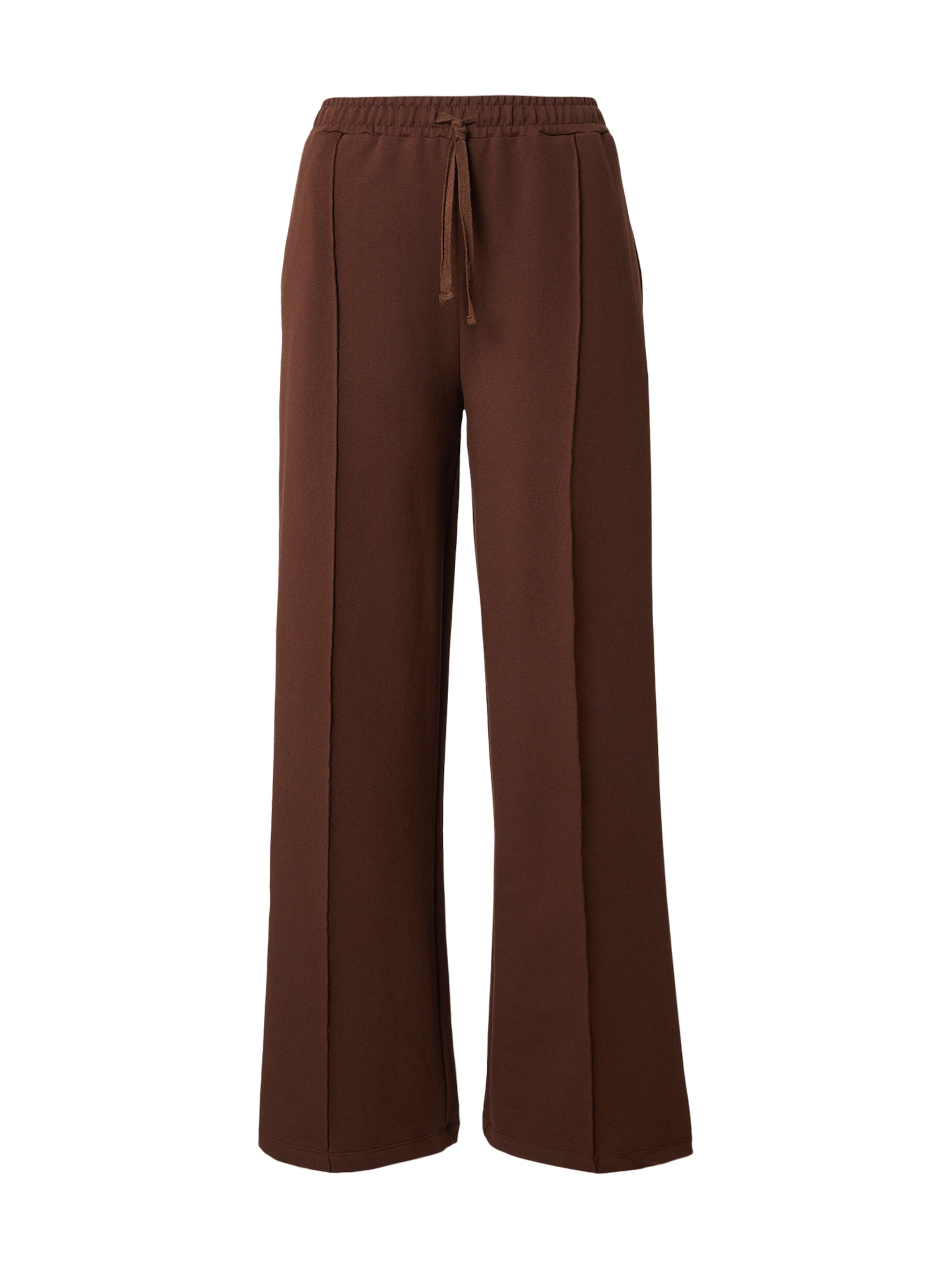 ABOUT YOU Широкий Штаны 'Franca' в Коричневый: спереди
