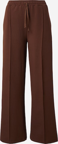 ABOUT YOU Wide Leg Housut 'Franca' värissä ruskea: etupuoli