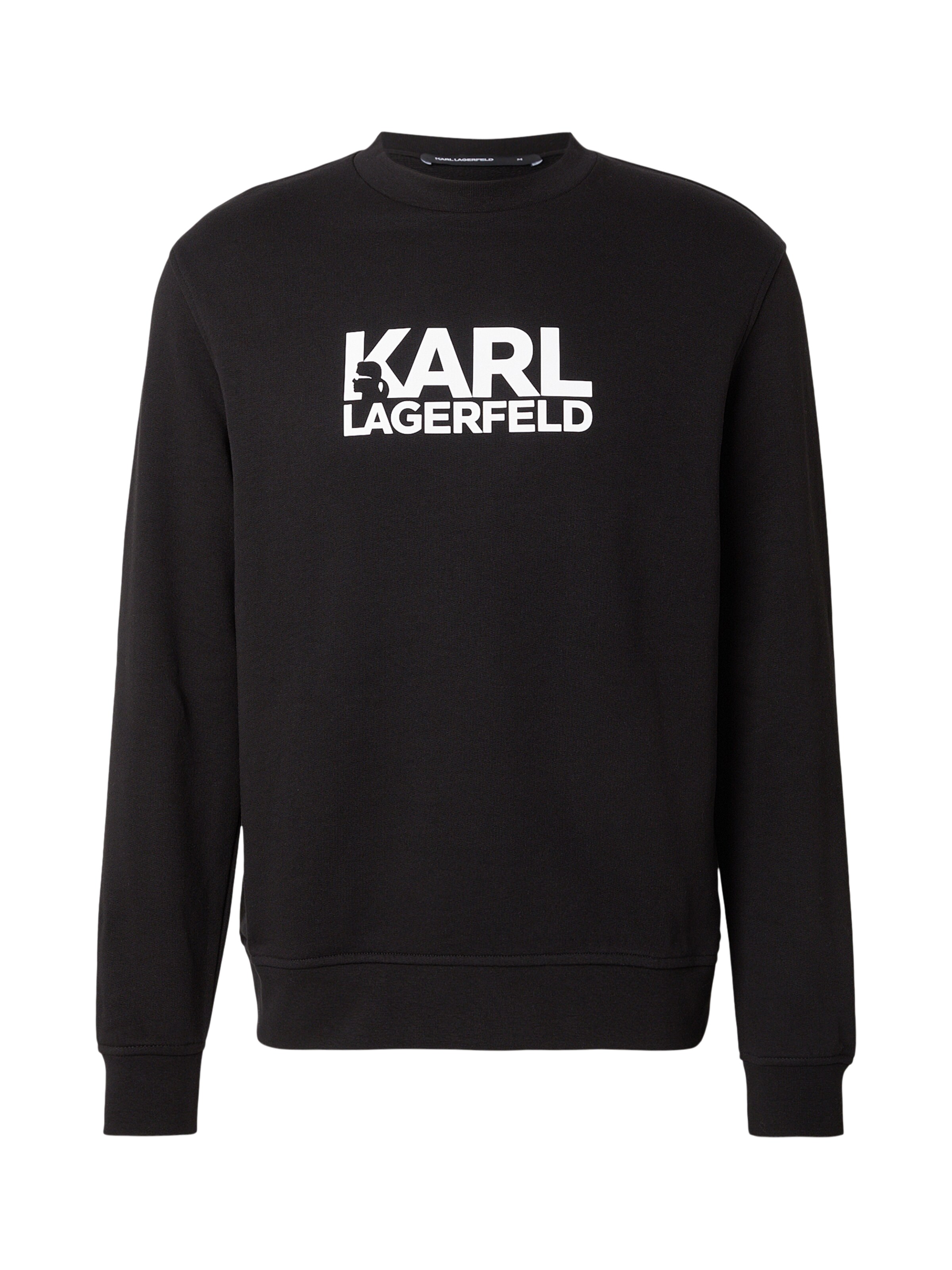 Karl Lagerfeld Sweat-shirt en noir / blanc, Vue avec produit