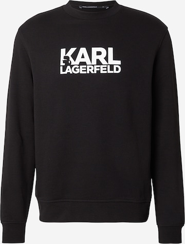 Sweat-shirt Karl Lagerfeld en noir : devant