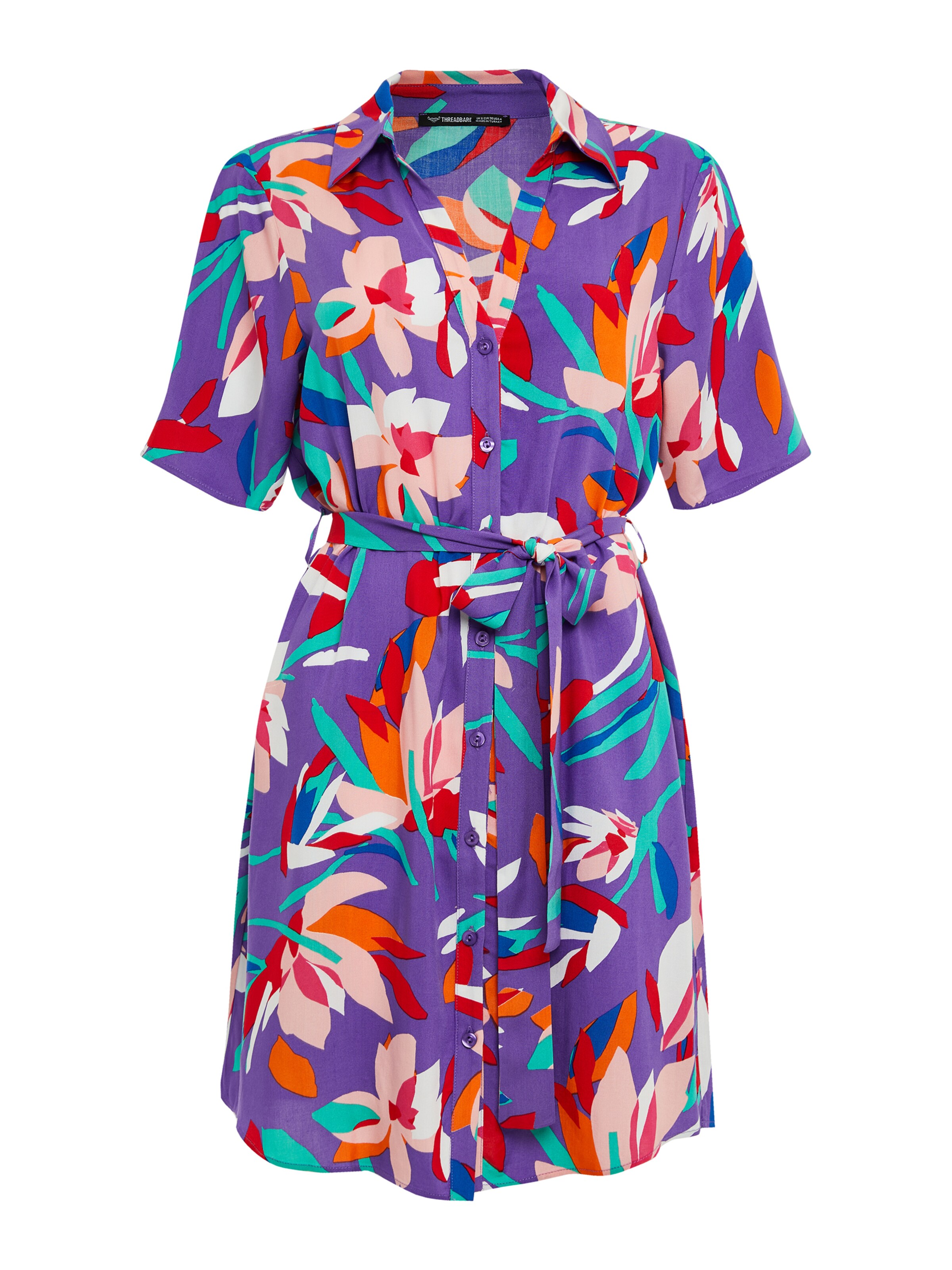 Threadbare Kleid 'Tyler' in Lila: Vorderseite