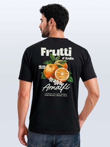 Neverless Shirt 'Frutti di italia' in Black