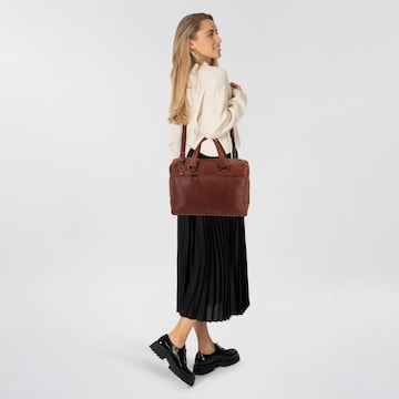 Borsa portadocumenti 'Vintage Bill' di Plevier in marrone