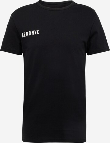AÉROPOSTALE T-Shirt 'NYC' in Schwarz: predná strana
