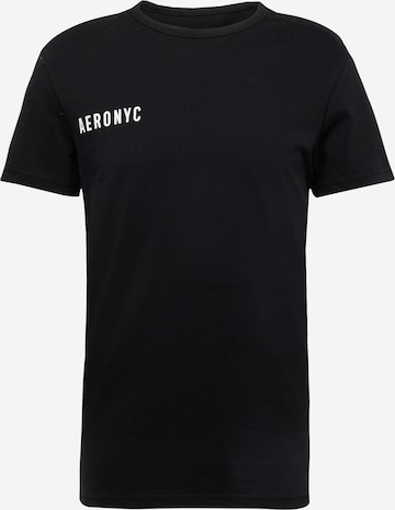 AÉROPOSTALE T-shirt 'NYC' i svart: framsida