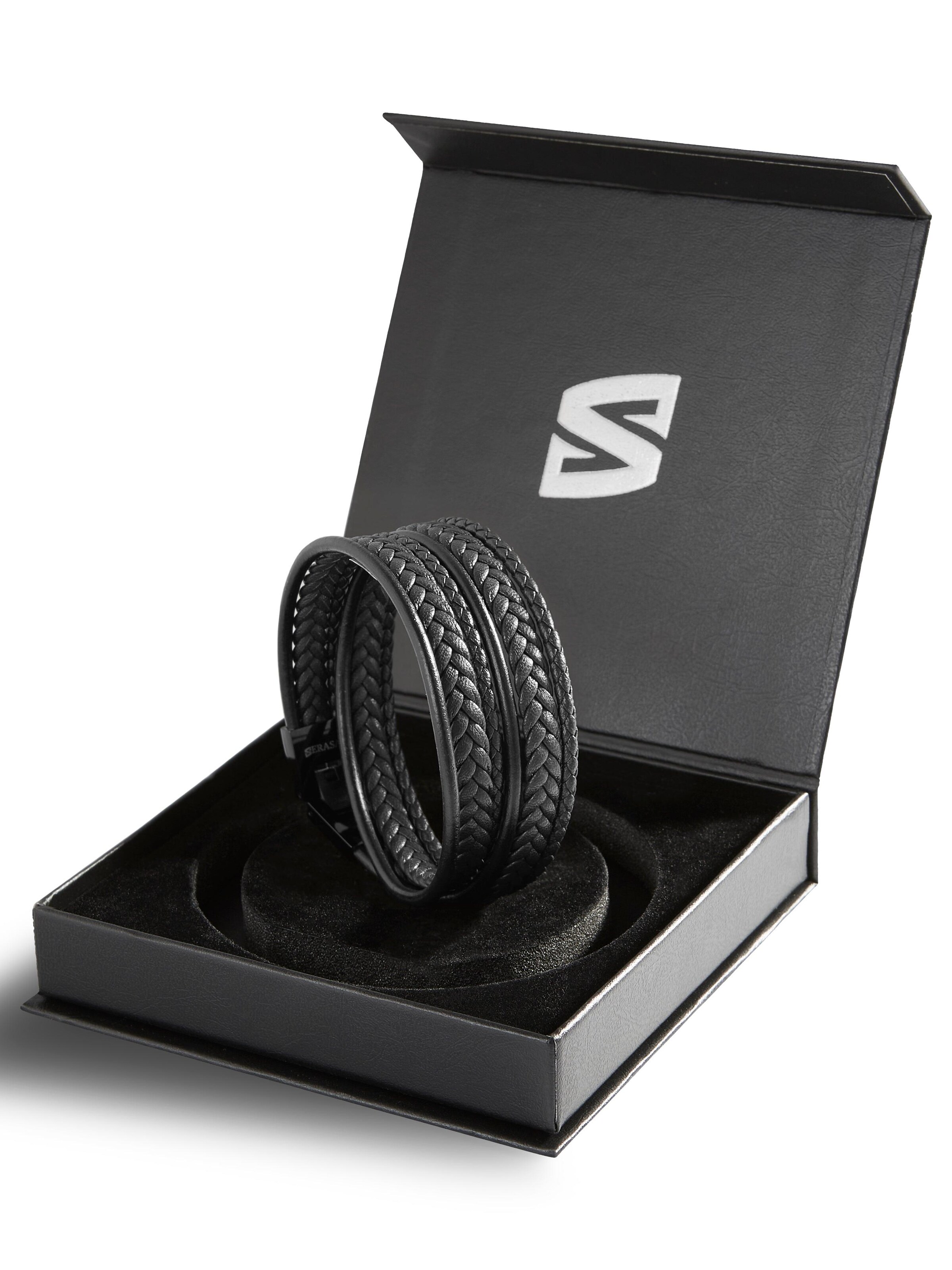 SERASAR Bracelet 'Wrap' in Black