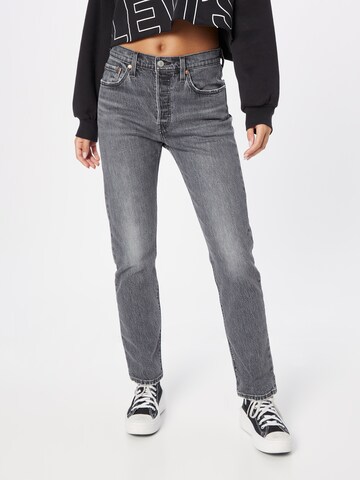 pelēks LEVI'S ® Piegulošs Džinsi '501 Jeans For Women': no priekšpuses