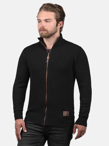 Vestes en maille 'Tristan' !Solid en noir : devant