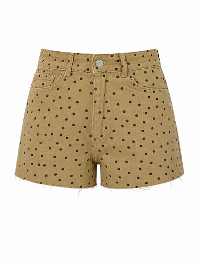 IT'S BASIC Jeans 'POLKA MINI DENIM SHORTS' in 34/kort in de kleur Mosterd, Productweergave