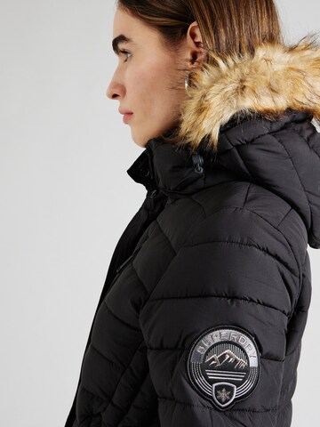 Superdry Winterjas 'Fuji' in Zwart