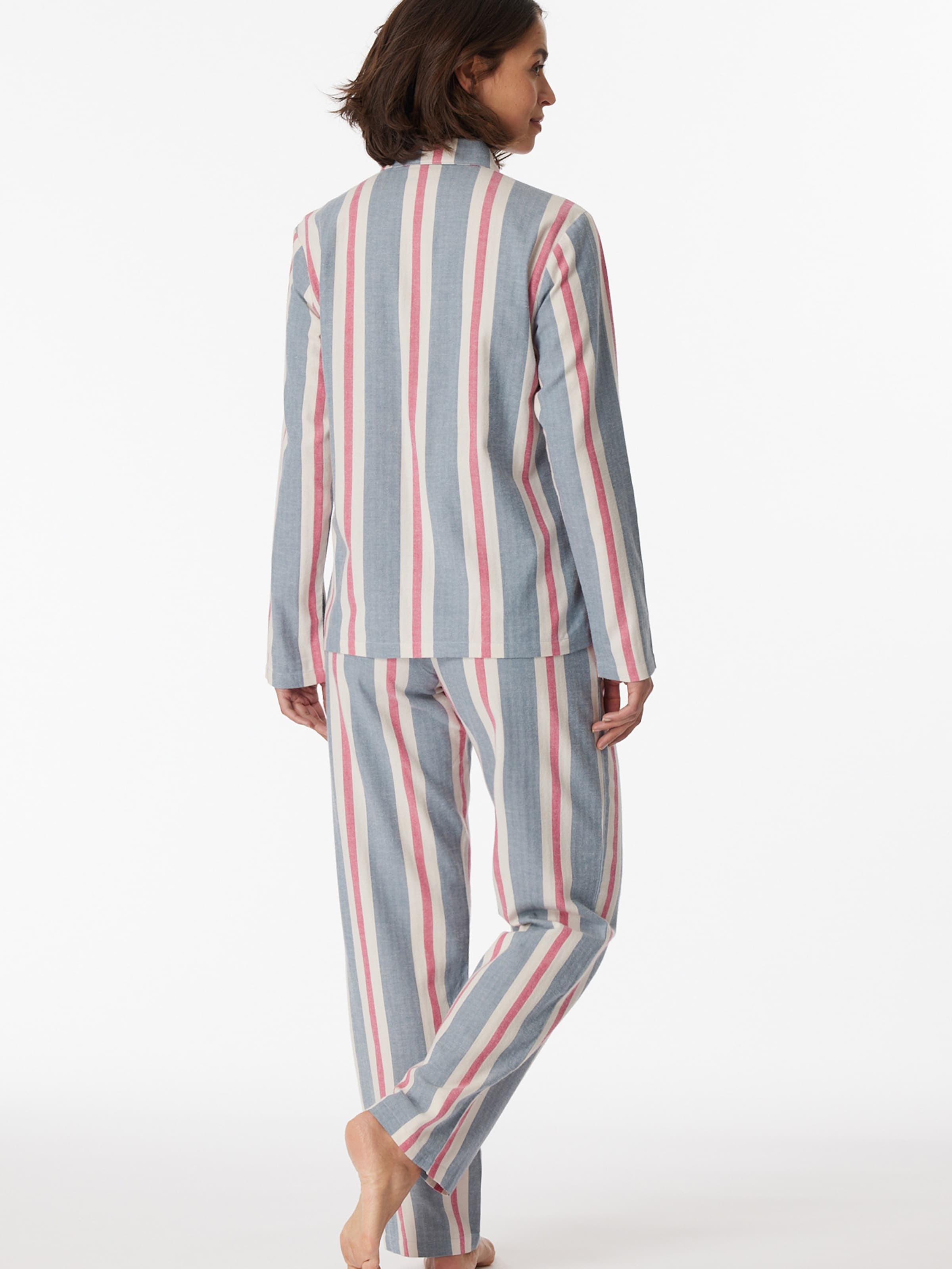 SCHIESSER Pyjama ' Selected Premium ' in Grau, Rot | ABOUT YOU