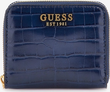 GUESS Wallet 'Laurel' in Blue: front