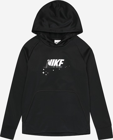 NIKE Athletic Sweatshirt in Black: front