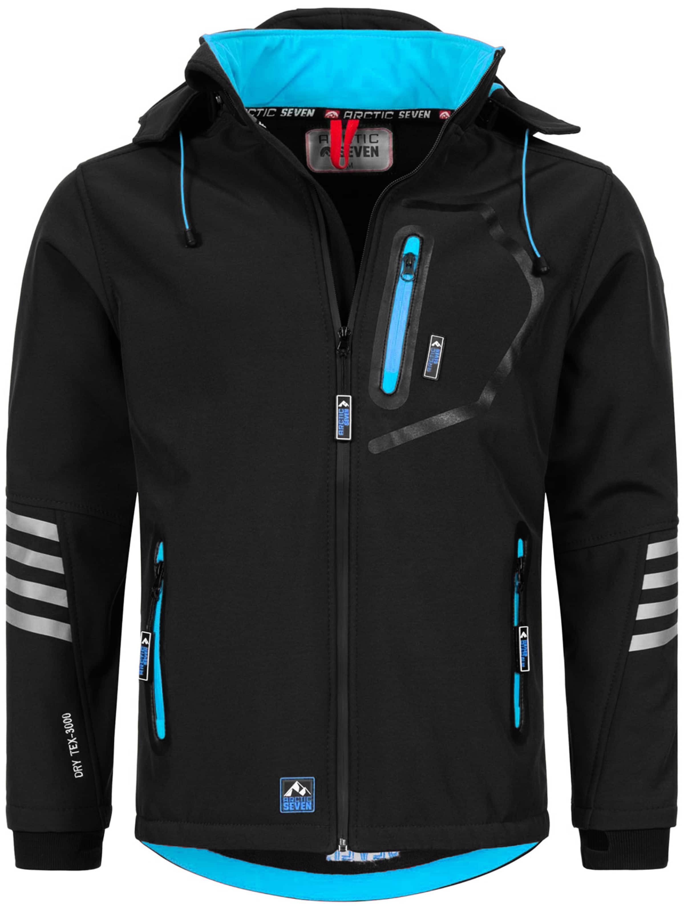 Arctic Seven Between-season jacket in Black: front