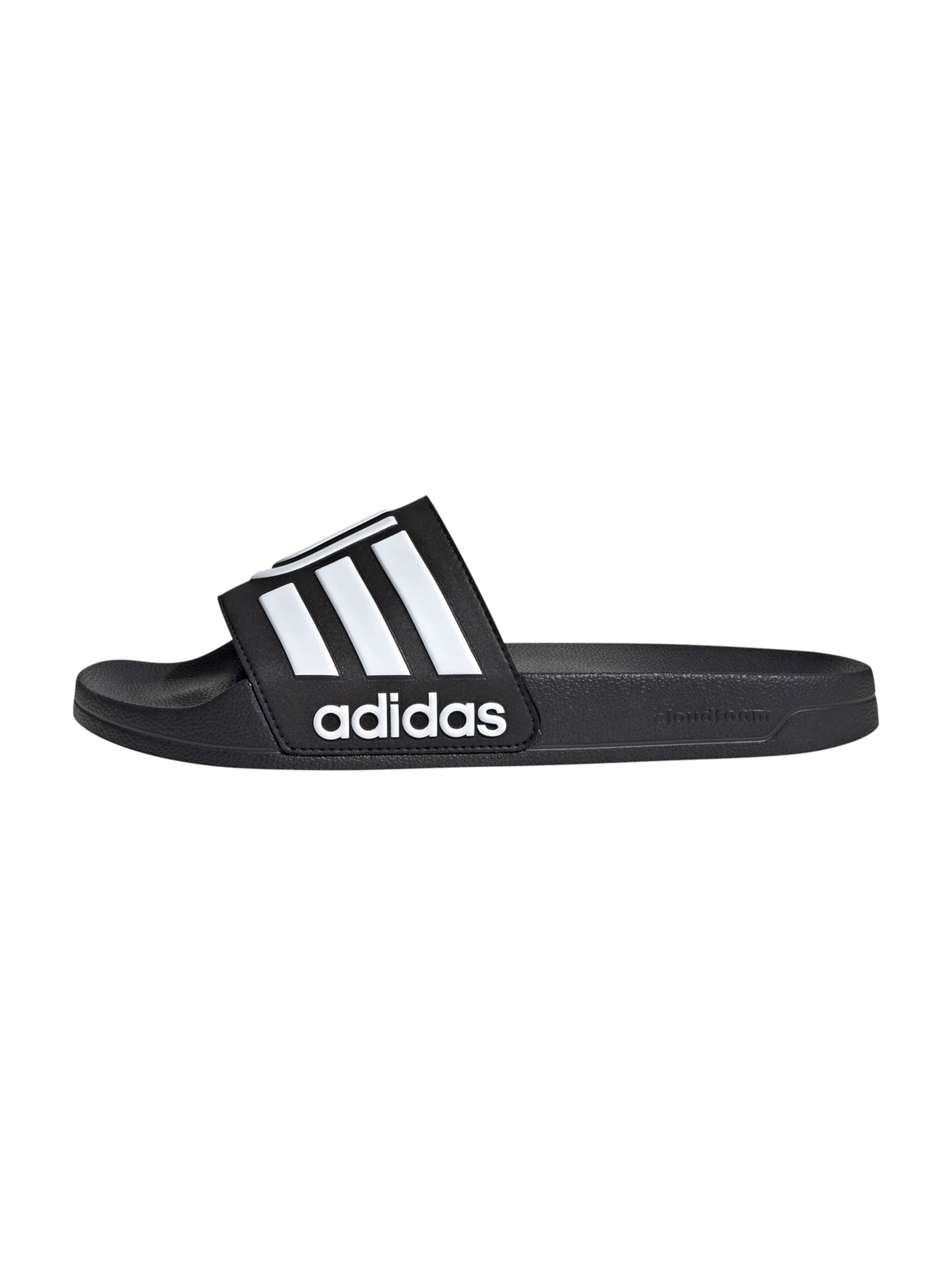 ADIDAS SPORTSWEAR Σαγιονάρα 'ADILETTE Juventus' σε μαύρο: μπροστά