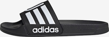 ADIDAS SPORTSWEARNatikače 'ADILETTE Juventus' - crna boja: prednji dio