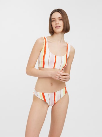 VERO MODA Bustier Bikinitop 'Sine' in Weiß: predná strana