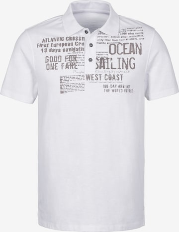 JOHN DEVIN Poloshirt in Weiß: Vorderseite