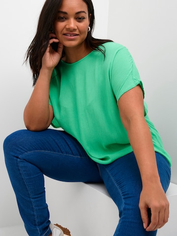 KAFFE CURVE Blouse 'Ami Stanley ' in Green