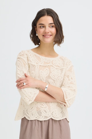 Chemisier 'PRIM' Fransa en beige : devant