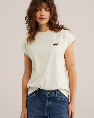 WE Fashion Μπλουζάκι σε λευκό: μπροστά
