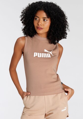 PUMA - Top desportivo em bege: frente