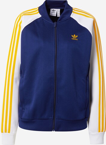 ADIDAS ORIGINALS Zip-Up Hoodie 'Adicolor Classics' in Blue: front