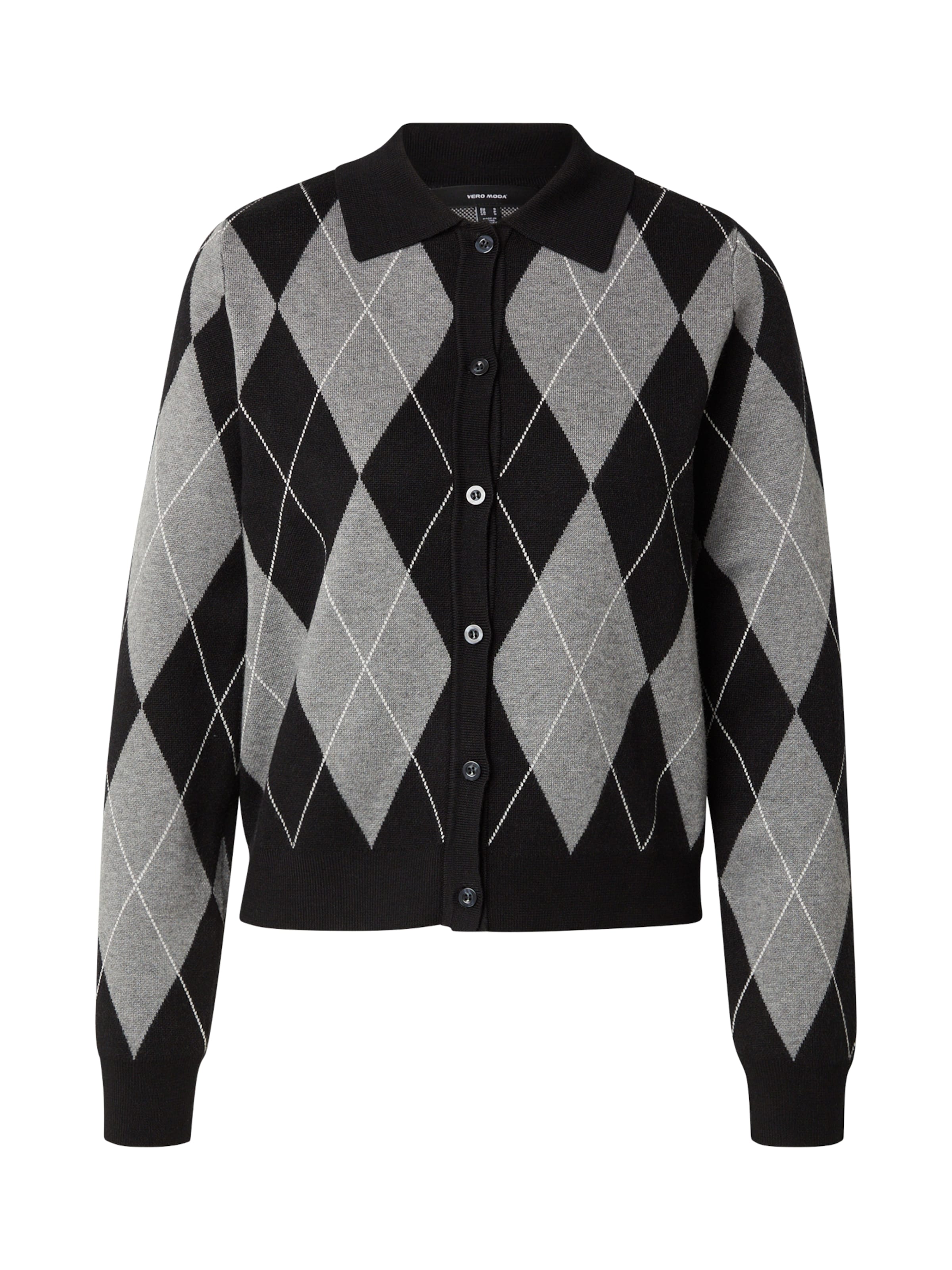 VERO MODA Πλεκτή ζακέτα 'VMMILANO' σε μαύρο: μπροστά