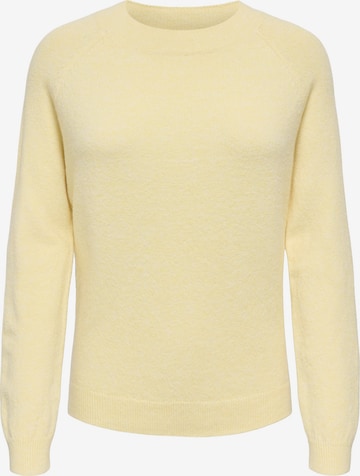 Pull-over 'ONLRICA' ONLY en jaune : devant