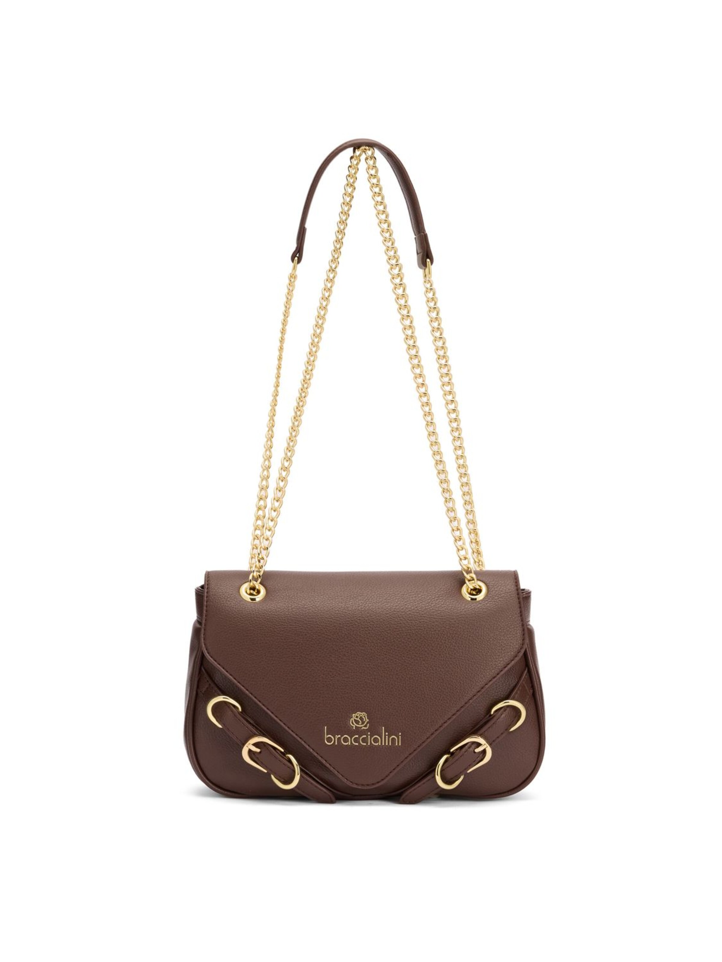 Braccialini Schultertasche 'Giselle'‌‌‌‌ in Braun: Vorderseite