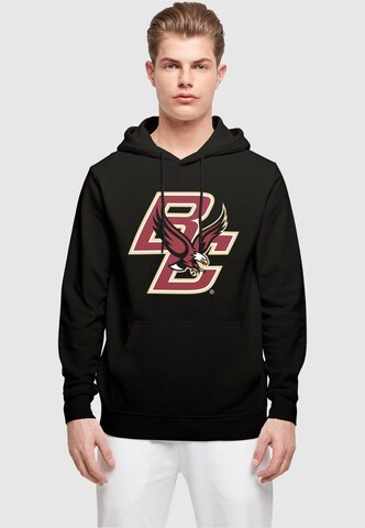Merchcode Sweatshirt 'Boston College - Eagles' in Schwarz: predná strana