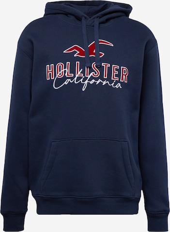 Sweat-shirt HOLLISTER en bleu : devant