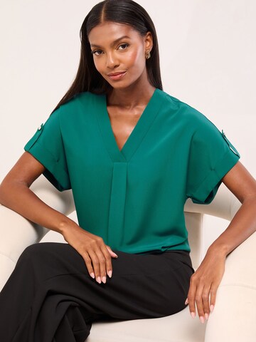 Lipsy Bluse in Blau: Vorderseite