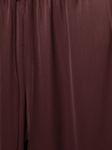 Pull&Bear Wide Leg Bukser i brun