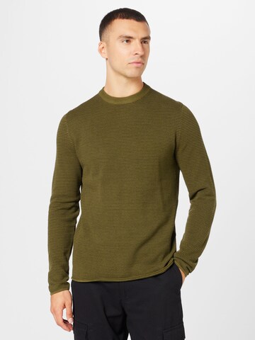 Only & Sons Пуловер 'Niguel' в зелено: отпред