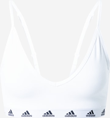 ADIDAS SPORTSWEAR Bustier Sport bh 'Purebare Light-Support' in Wit: voorkant