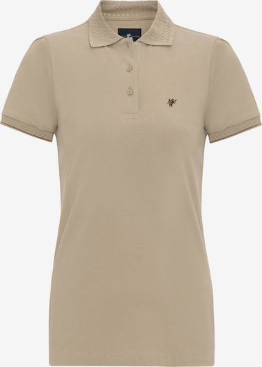 DENIM CULTURE Poloshirt 'Blaga' in beige / braun, Produktansicht