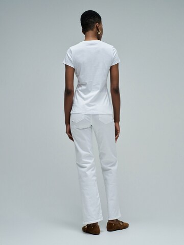 Salsa Jeans T-shirts in Weiß