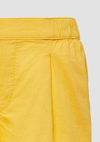s.Oliver Wide Leg Shorts in Gelb
