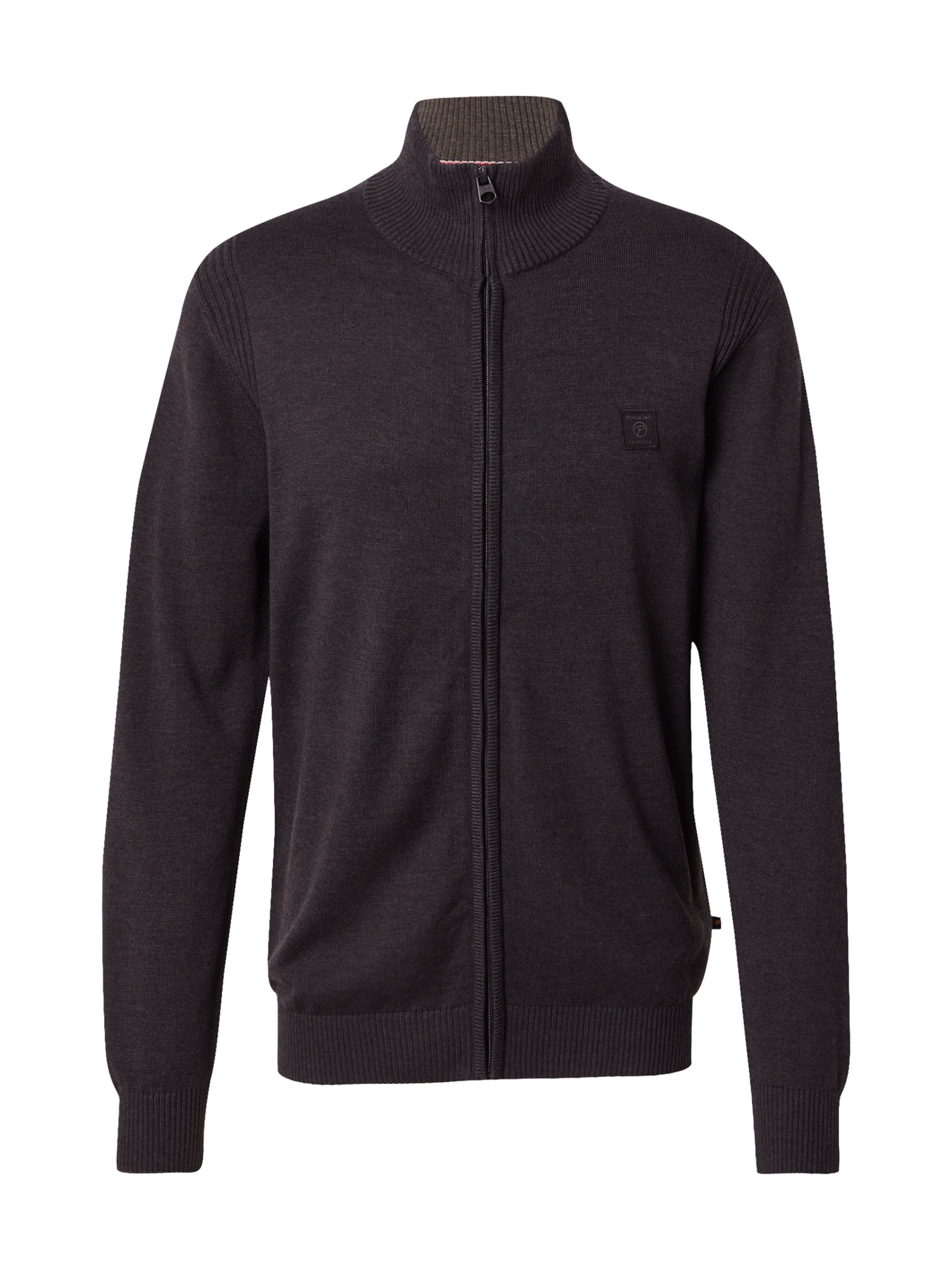 Geacă tricotată de la Petrol Industries pe negru: față