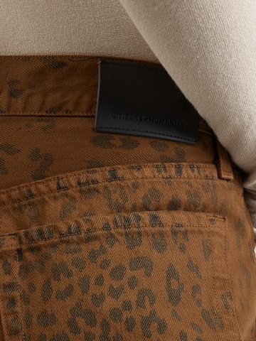 Citizens of Humanity Zwężany krój Jeansy w kolorze brązowy