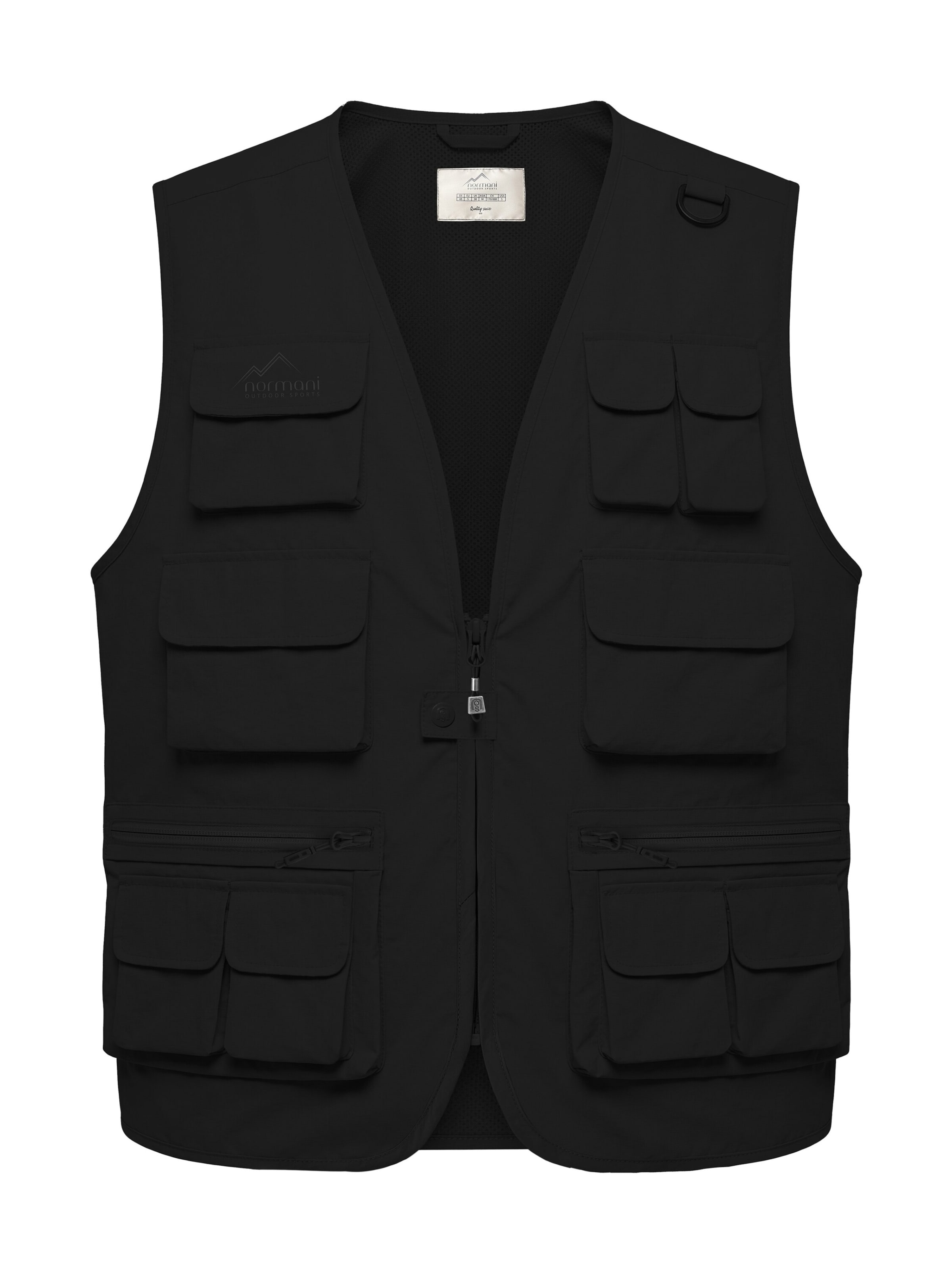 Gilet de sport ' Acacia ' normani en noir : devant