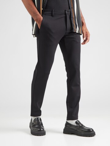 INDICODE JEANS Slim fit Chino Pants 'Roedekro' in Black: front