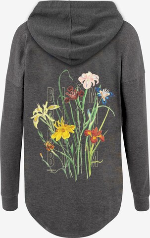 Sweat-shirt 'Blumen' F4NT4STIC en gris