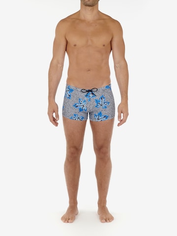 HOM Swim Trunks 'Sekou' in Blue: front