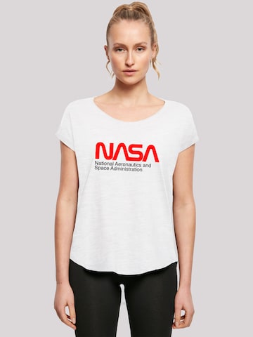 T-shirt 'NASA Aeronautics And Space' F4NT4STIC en blanc : devant