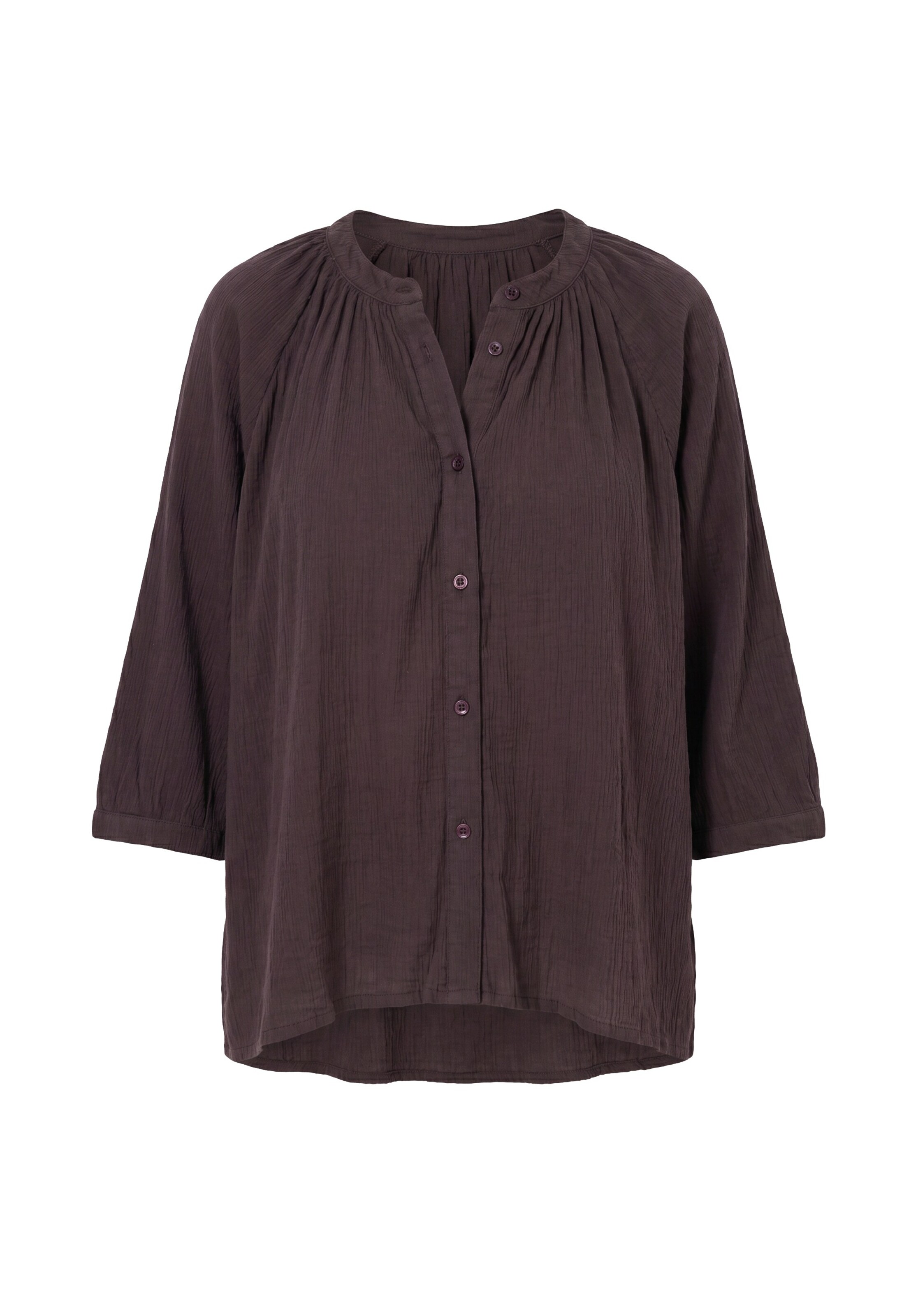 Ulla Popken Bluse in Braun: Vorderseite